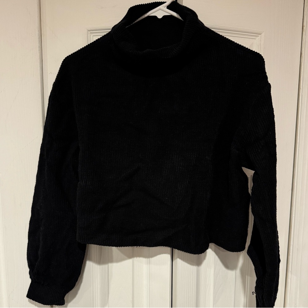 Reformation Cropped Mock Neck Sweater